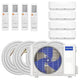 MRCOOL 36k BTU 21.5 SEER 4 Zone Ductless Heat Pump Split System - 9k+9k+12k+12k
