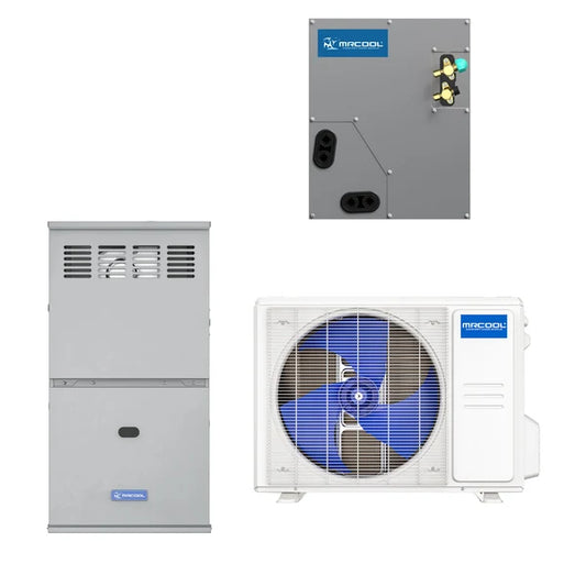 MRCOOL VersaPro 2 Ton Central Air Conditioner and 80% AFUE, 40K BTU 14.5" Gas Furnace Split System