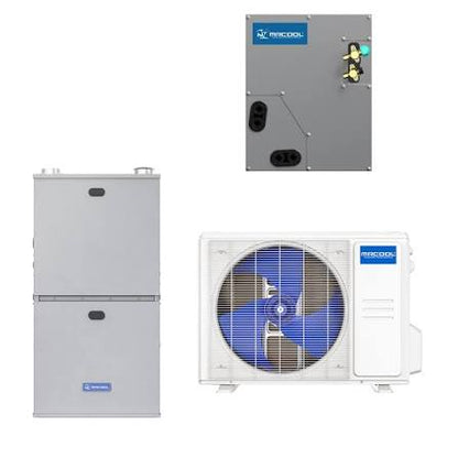 MRCOOL 2 Ton Central Universal Air Conditioner and 80% AFUE, 80K BTU 17.5" Gas Furnace Split System