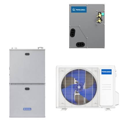 MRCOOL 1.5 Ton Central VersaPro Air Conditioner and 80% AFUE, 40K BTU 14.5" Gas Furnace Split System